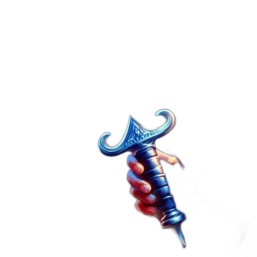 staff, weapon, sword, hair transparent PNG cut-out