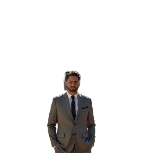 jacket, staff, robot, face transparent PNG cut-out