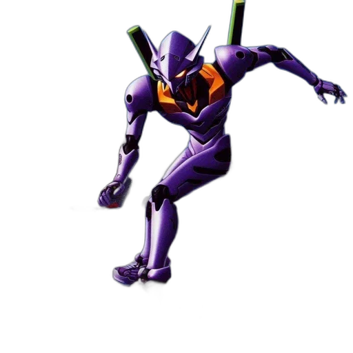 robot, staff, weapon, creature transparent PNG cut-out