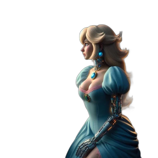 dress, crown, jewelry, concept art transparent PNG cut-out