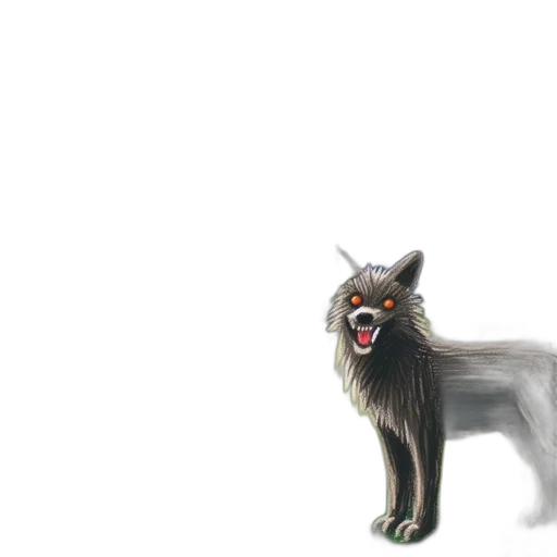 animal, creature, staff, dragon transparent PNG cut-out