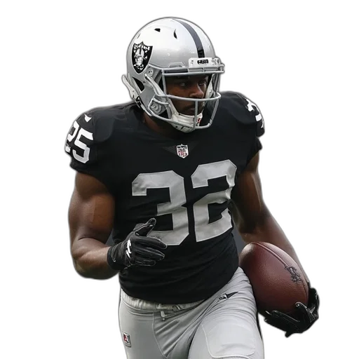 oakland, raiders, running, back transparent PNG cut-out