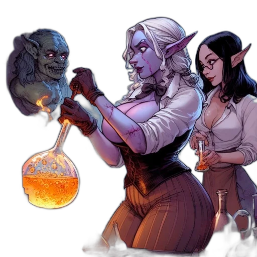 concept art, fantasy art, comic book art, fire transparent PNG cut-out