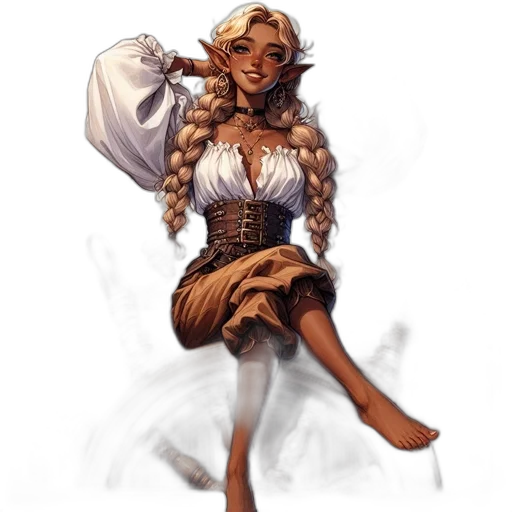 dress, staff, concept art, fantasy art transparent PNG cut-out