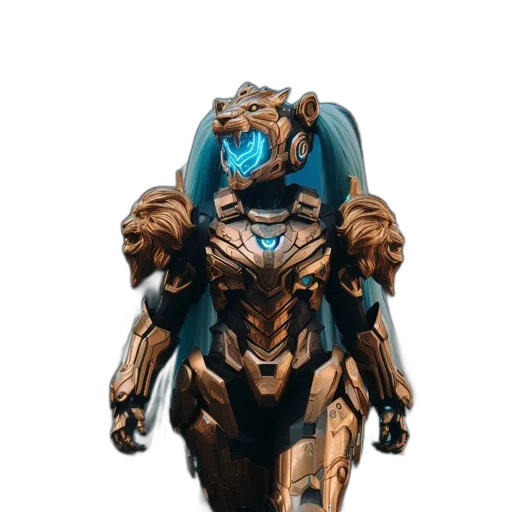 robot, mask, creature, weapon transparent PNG cut-out