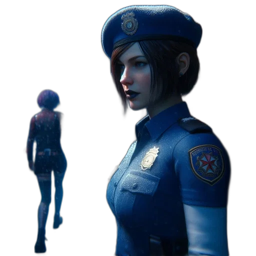 staff, robot, jacket, face transparent PNG cut-out