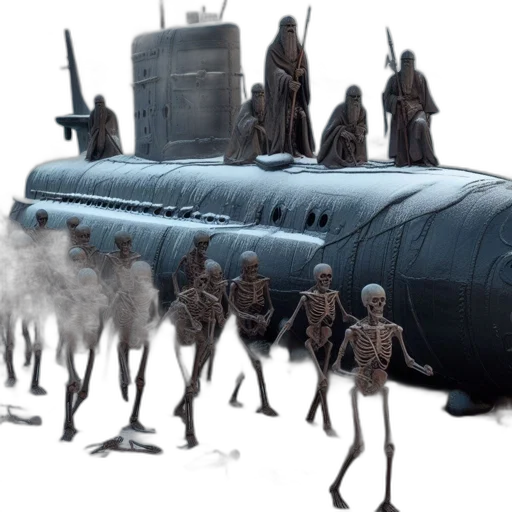 weapon, robot, creature, staff transparent PNG cut-out
