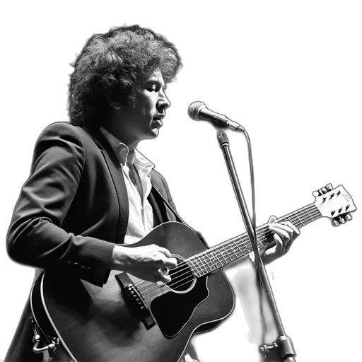 jacket, photorealistic, bob, dylan transparent PNG cut-out