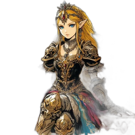 dress, weapon, sword, crown transparent PNG cut-out