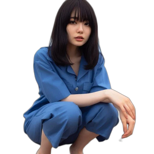 dress, face, jacket, robot transparent PNG cut-out