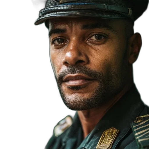 staff, hat, face, jacket transparent PNG cut-out