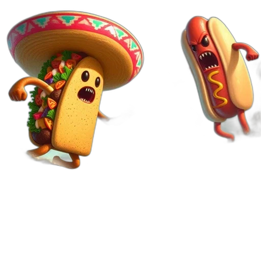 food, concept art, 3d render, pixel art transparent PNG cut-out