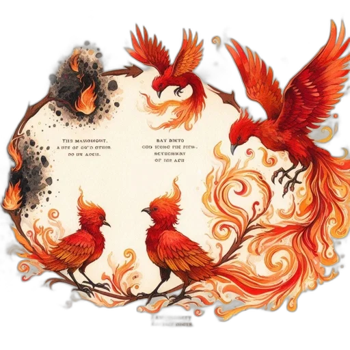 dragon, concept art, fantasy art, fire transparent PNG cut-out