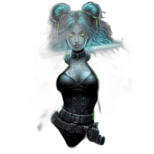 robot, concept art, cyberpunk, fantasy art transparent PNG cut-out
