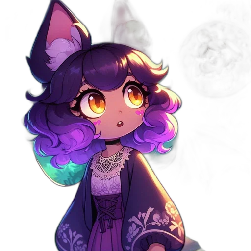 dress, staff, crown, creature transparent PNG cut-out