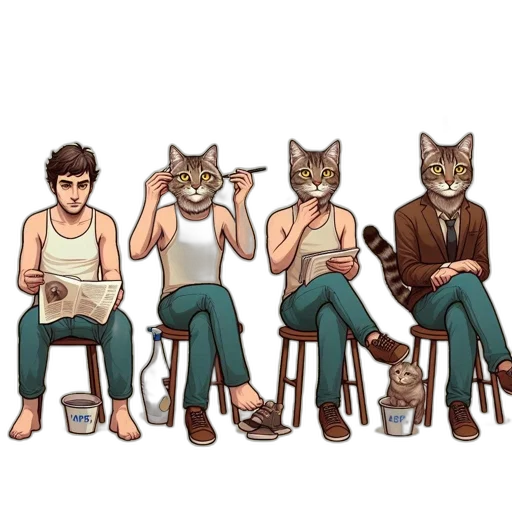 concept art, pixel art, comic book art, cartoon transparent PNG cut-out