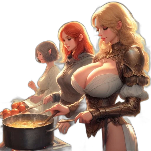 food, fantasy art, concept art, comic book art transparent PNG cut-out