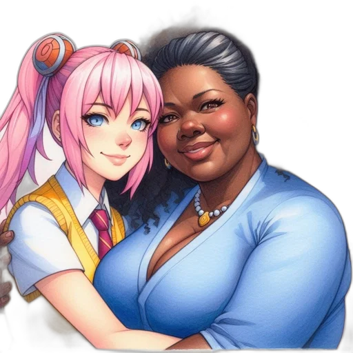 staff, anime, concept art, watercolor transparent PNG cut-out