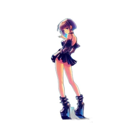 dress, staff, robot, pixel art transparent PNG cut-out
