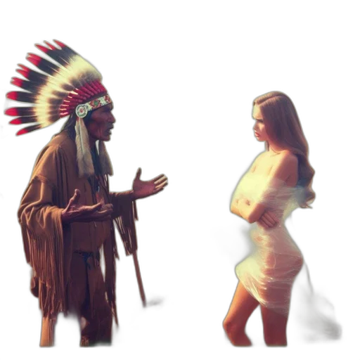 dress, hat, creature, concept art transparent PNG cut-out