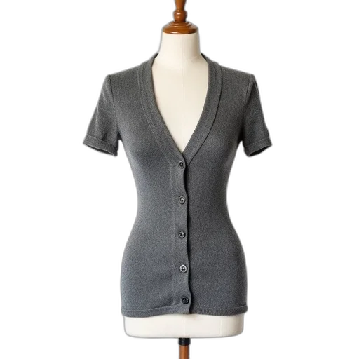 dress, jacket, grey, textured transparent PNG cut-out