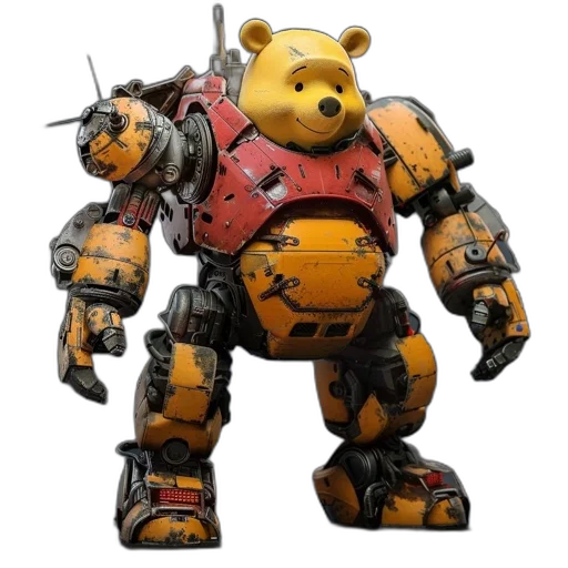 robot, weapon, animal, 3d render transparent PNG cut-out
