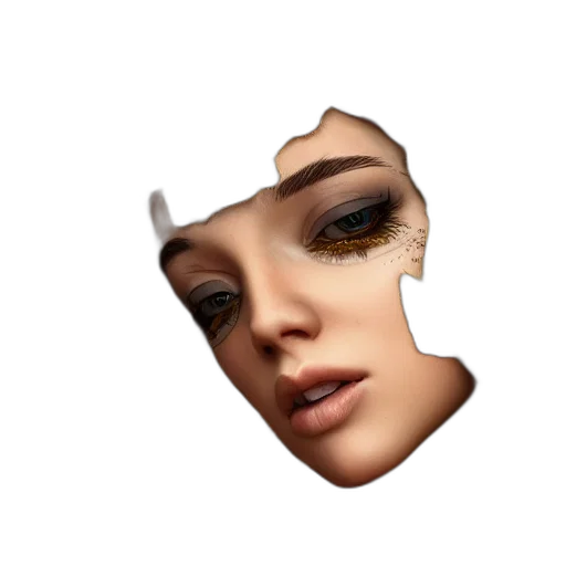 face, mask, crown, creature transparent PNG cut-out