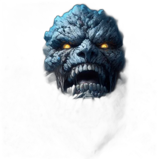 face, mask, creature, staff transparent PNG cut-out
