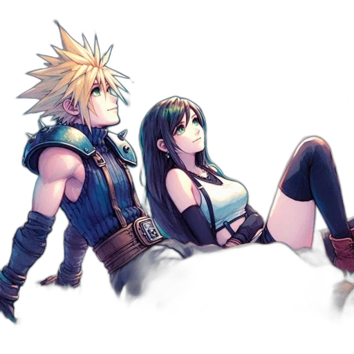 concept art, fantasy art, comic book art, anime transparent PNG cut-out