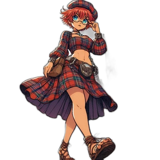 dress, jacket, hat, concept art transparent PNG cut-out