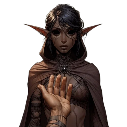face, staff, fantasy art, concept art transparent PNG cut-out