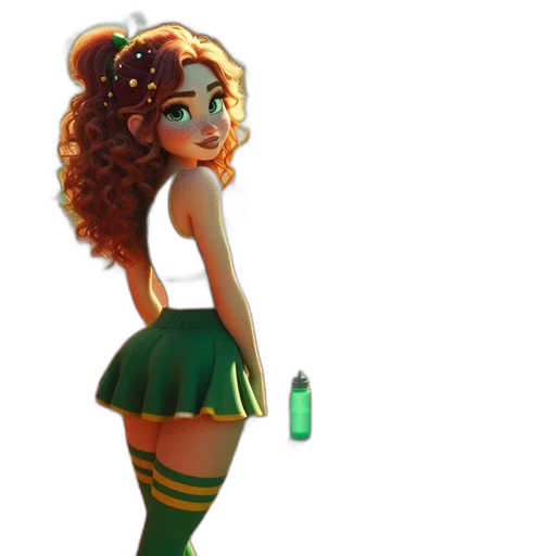 dress, staff, concept art, fantasy art transparent PNG cut-out