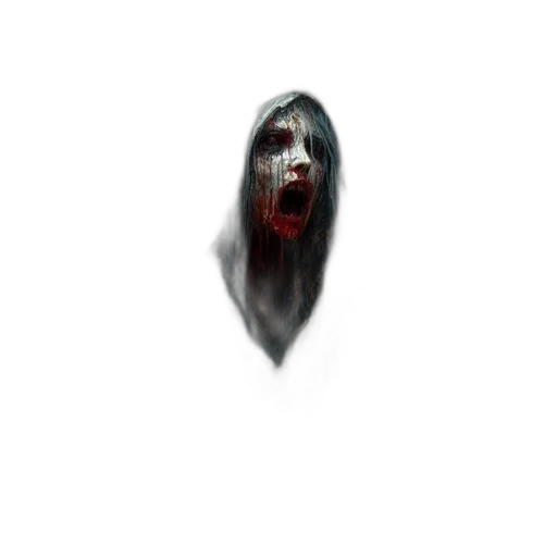 face, creature, mask, hair transparent PNG cut-out