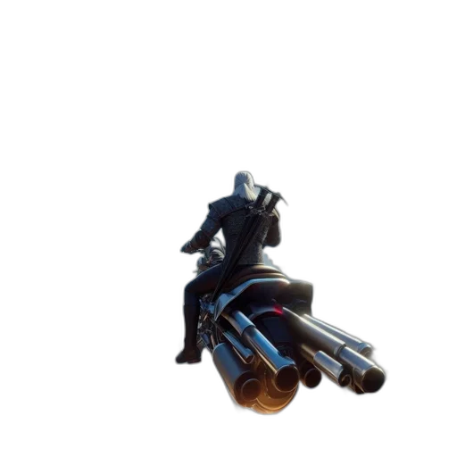 weapon, robot, sword, staff transparent PNG cut-out