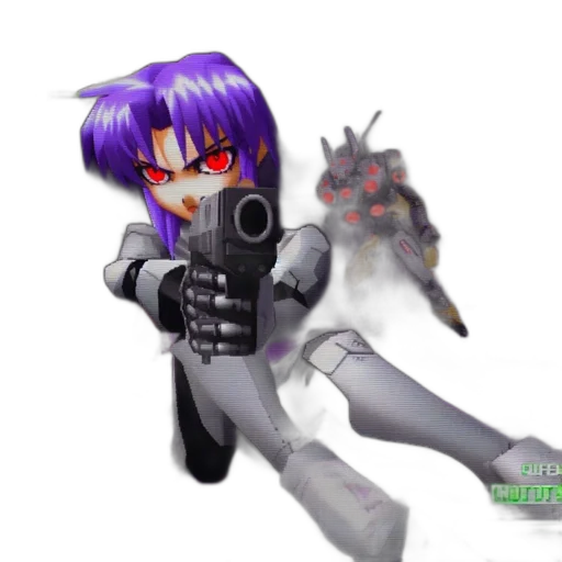 robot, weapon, 3d render, concept art transparent PNG cut-out