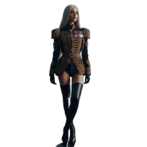 robot, jacket, dress, staff transparent PNG cut-out