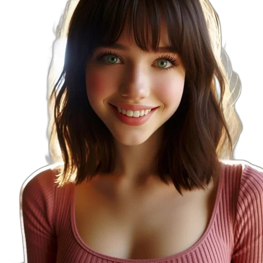 face, robot, hair, dress transparent PNG cut-out