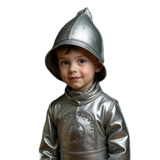 robot, jacket, hat, dragon transparent PNG cut-out