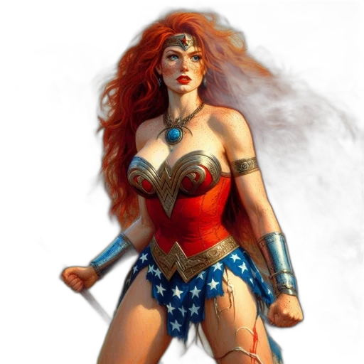 comic book art, fantasy art, concept art, photorealistic transparent PNG cut-out