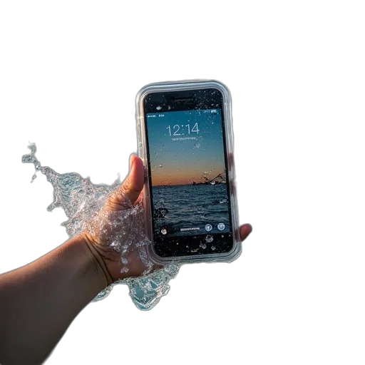 bottle, weapon, underwater, phone transparent PNG cut-out