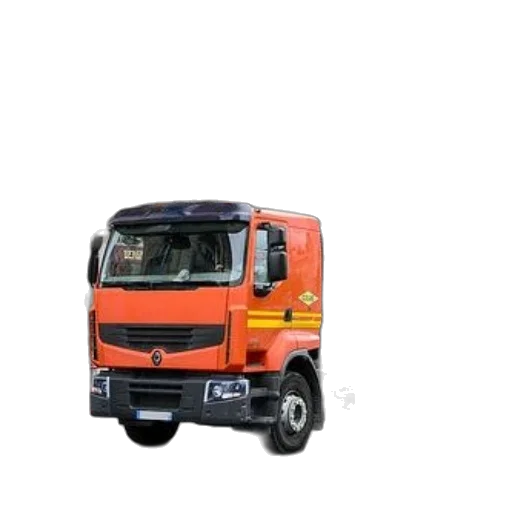 3d render, photorealistic, red, flatbed transparent PNG cut-out