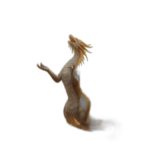 creature, dragon, animal, hair transparent PNG cut-out