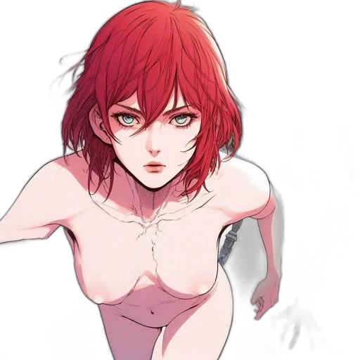 anime, concept art, fantasy art, watercolor transparent PNG cut-out