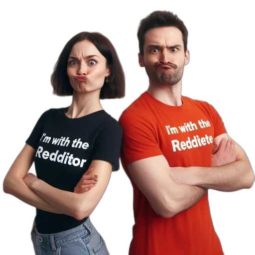 concept art, two, persons, one transparent PNG cut-out