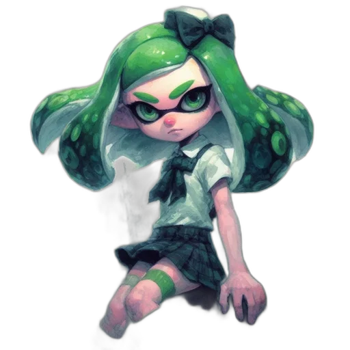 dress, weapon, creature, hair transparent PNG cut-out