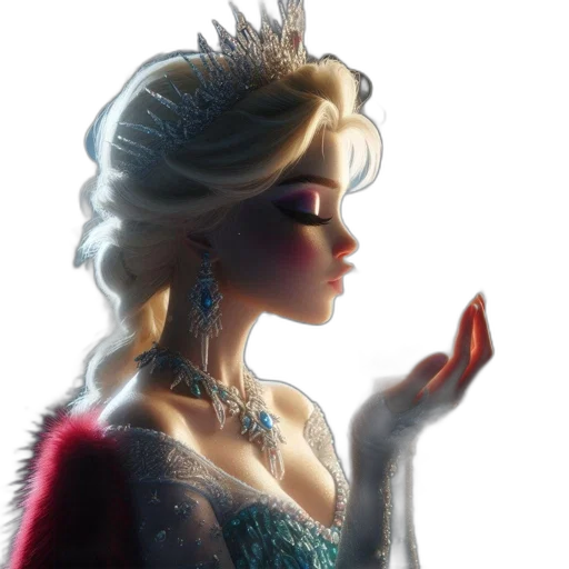 crown, jewelry, dress, fantasy art transparent PNG cut-out