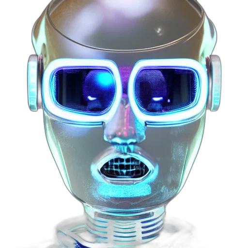 robot, mask, face, staff transparent PNG cut-out