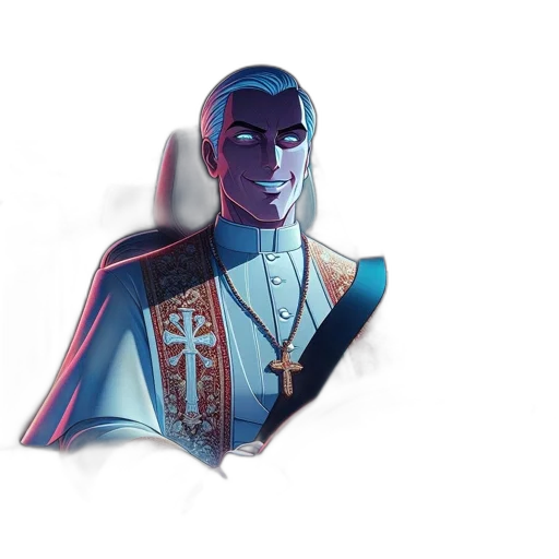staff, face, crown, jacket transparent PNG cut-out