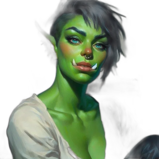 face, creature, fantasy art, concept art transparent PNG cut-out
