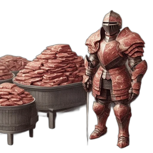 food, robot, concept art, 3d render transparent PNG cut-out